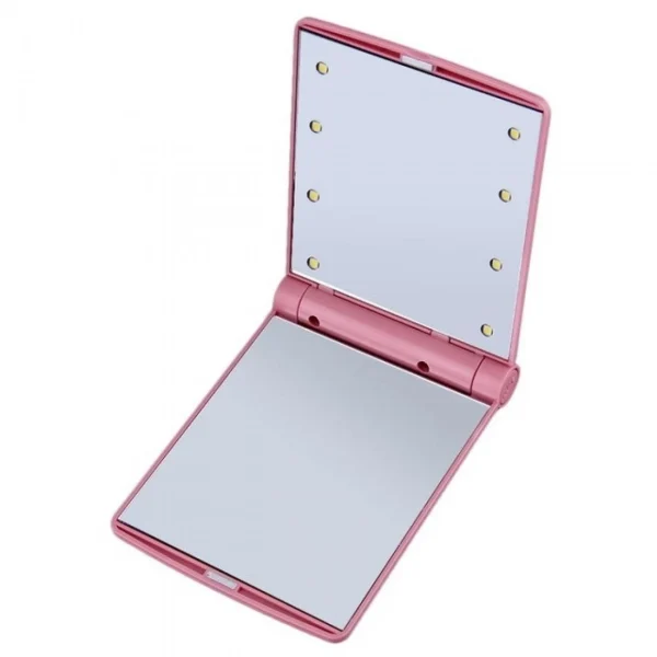 Wewoo 2 PCS Lady Cosmétique Miroir De Vanité Se Pliant Poche Portable Ampo… marques pas cher 3