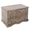 prix le plus bas Atmosphera, Createur D’Interieur Coffre En Bois Ethnique Shirel – L. 71 X H. 44 Cm – Marron 5
