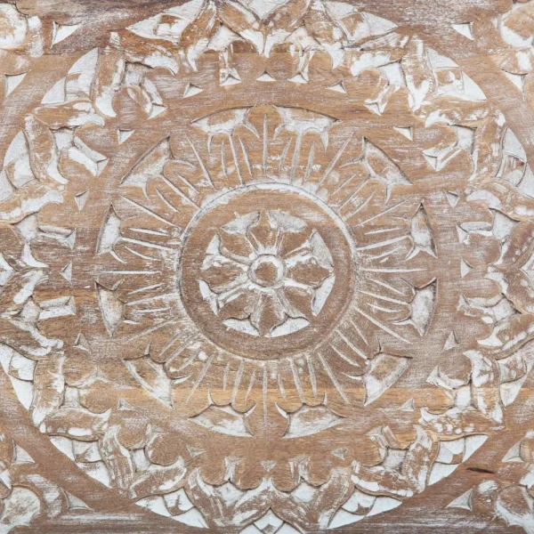 prix le plus bas Atmosphera, Createur D’Interieur Coffre En Bois Ethnique Shirel – L. 71 X H. 44 Cm – Marron 5