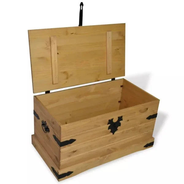 VidaXL Coffre De Rangement Pin Mexicain Gamme Corona 91×49,5×47 Cm vente chaude 3