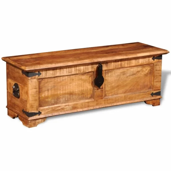 VidaXL Coffre De Rangement Bois Massif De Manguier fashion pas cher 4