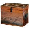 VidaXL Boîtes De Rangement Bois Massif De Récupération Promotio de vente 17
