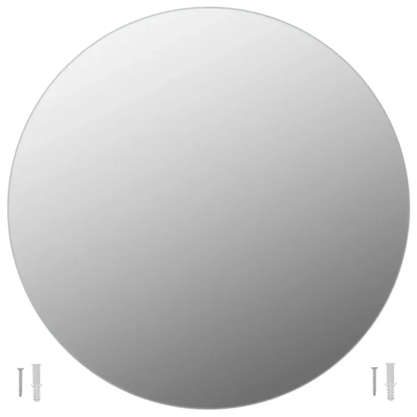 achetez pas cher VidaXL Miroir Rond Sans Cadre 80 Cm Verre 3