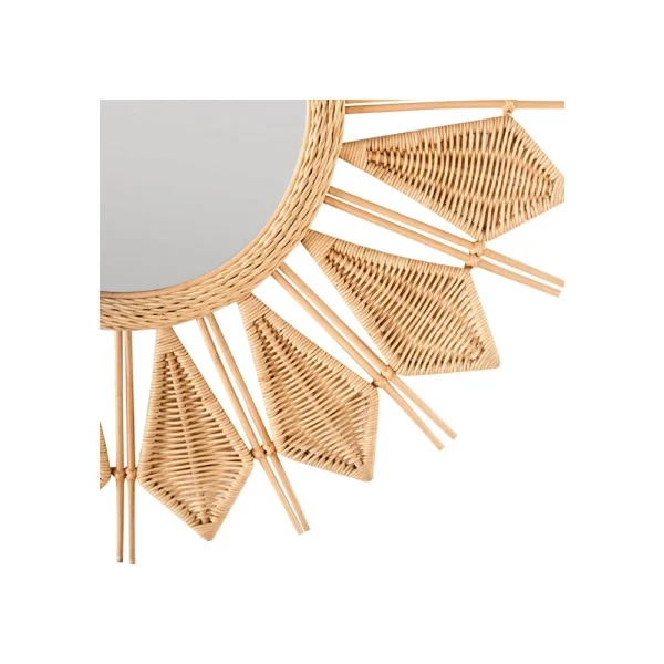 excellents soldes Rendez Vous Déco Miroir En Rotin Dalida Ø 100 Cm 5