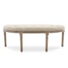 Marque Generique Banquette Sixtine Style Louis XVI Tissu Beige Satisfait ou Remboursé 7