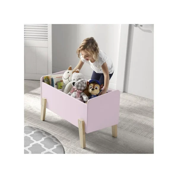 Altobuy BODHI PINK – Coffre à Jouets Pour Enfant Rose dernières 3