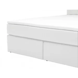 grande marque pas cher Vente-unique Ensemble Boxspring Complet Tête De Lit Avec Leds + Sommiers + Matelas… 8