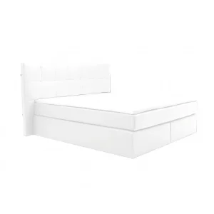 grande marque pas cher Vente-unique Ensemble Boxspring Complet Tête De Lit Avec Leds + Sommiers + Matelas… 10