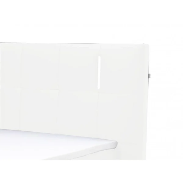grande marque pas cher Vente-unique Ensemble Boxspring Complet Tête De Lit Avec Leds + Sommiers + Matelas… 5