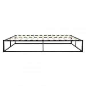 ECD GERMANY Cadre De Lit En Acier Sommier à Lattes Noir Moderne Chambre à Couche… achat pas cher 11