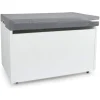 Leomark Coffre à Jouets XXL Sur Roulettes Blanc Avec Coussin Vente 5