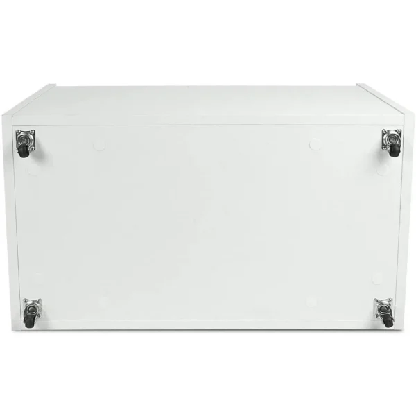 Leomark Coffre à Jouets XXL Sur Roulettes Blanc Avec Coussin Vente 4