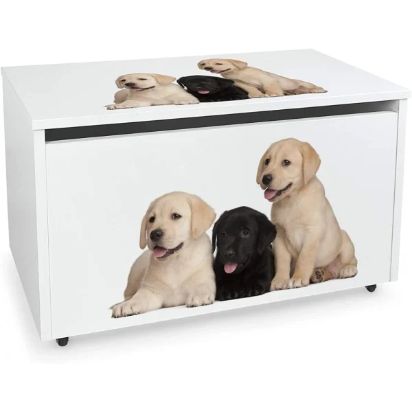 magasins pour Leomark Coffre à Jouets XXL Sur Roulettes: Chiens 1