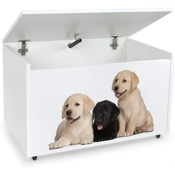 magasins pour Leomark Coffre à Jouets XXL Sur Roulettes: Chiens 3