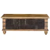Boutique officielle Pegane Coffre De Rangement En Bois De Manguier Coloris Naturel – Longueur 116… 5