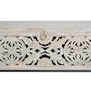Pegane Coffre De Rangement En Bois De Manguier / Fer Coloris Gris Vieilli – L… Livraison internationale 12