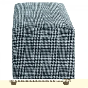 Meilleur Prix Garanti Pegane Coffre De Rangement En MDF Et Tissu Coloris noir-blanc – Longueur 65… 9