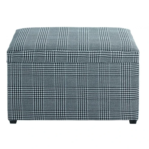 Meilleur Prix Garanti Pegane Coffre De Rangement En MDF Et Tissu Coloris noir-blanc – Longueur 65… 4