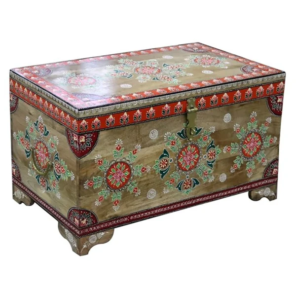 Pegane Coffre En Bois De Manguier Et MDF Multicolore – Longueur 78 X Profonde… commentaire favorable 1