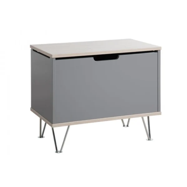 Coffre Marit Geuther Bois Gris marque pas cher en ligne 1