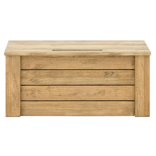 BOX FURNITURE Coffre Rangement Avec Couvercle ECO 40x80x36 Pin Rustique Vieilli – … magasin pour 3