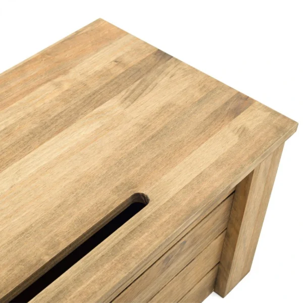 BOX FURNITURE Coffre Rangement Avec Couvercle ECO 40x80x36 Pin Rustique Vieilli – … magasin pour 6
