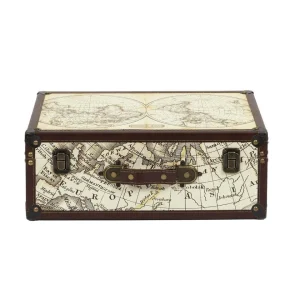 magasins pour Altobuy COOPER – Lot De 2 Malles De Rangements Mappemonde Vintage 15