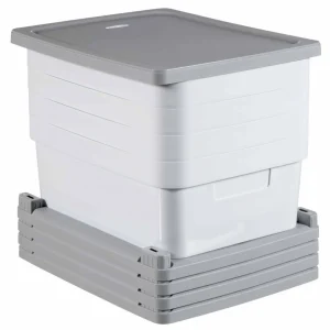 Vente Curver Armoire à Tiroirs Pliante Infinity 44 L Blanc 239404 12