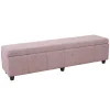 Mendler Banc Banquette Coffre De Rangement Kriens XXL, 180x45x45cm, Tissu, Gri… mode pas chere 17