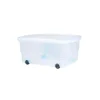 acheter en ligne Eda Plastiques EDA PLASTIQUE Coffre De Rangement Dessous De Lit 80 L Avec Roulettes -… 14