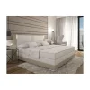 Vente-unique Ensemble Boxspring Complet Tête De Lit Avec Leds + Sommiers + Matelas… à prix très bas 17
