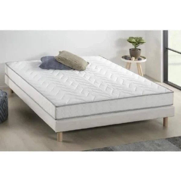 grande qualité Finlandek Ensemble Matelas + Sommier 140 X 190 Cm – 5 Zones Et Mémoire De Forme… 1