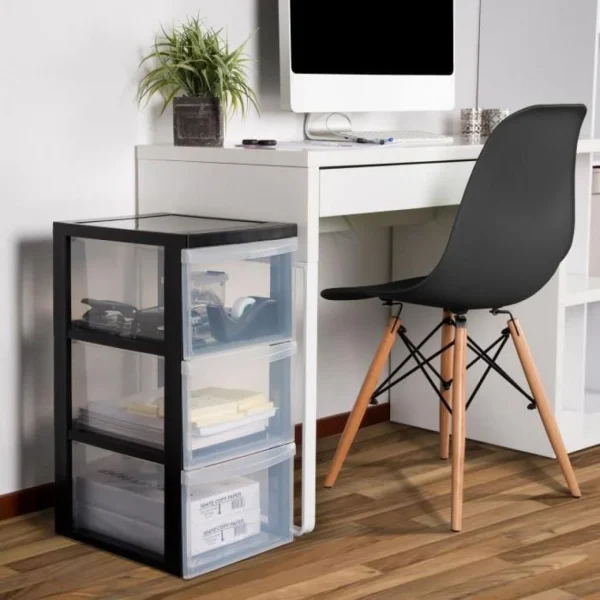 IRIS OHYAMA Armoire De Rangement – 3 Tiroirs De 15 L – Avec Roues – Po… en ligne vente 3