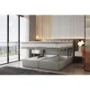 vente pas cher TRADA Lit Adulte Rembourré Bond Avec Rangement Et Matelas Ressorts Ensaché… 19