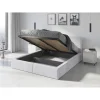 Interbeds Lit Rembourré Hilton Avec Rangement 160×200 En Blanc Cassé offre spéciale 19