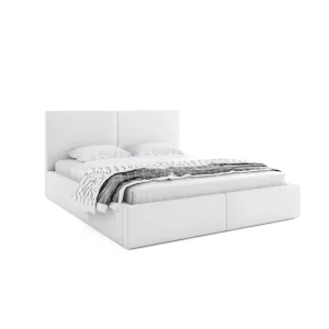 Interbeds Lit Rembourré Hilton Avec Rangement 160×200 En Blanc Cassé offre spéciale 11