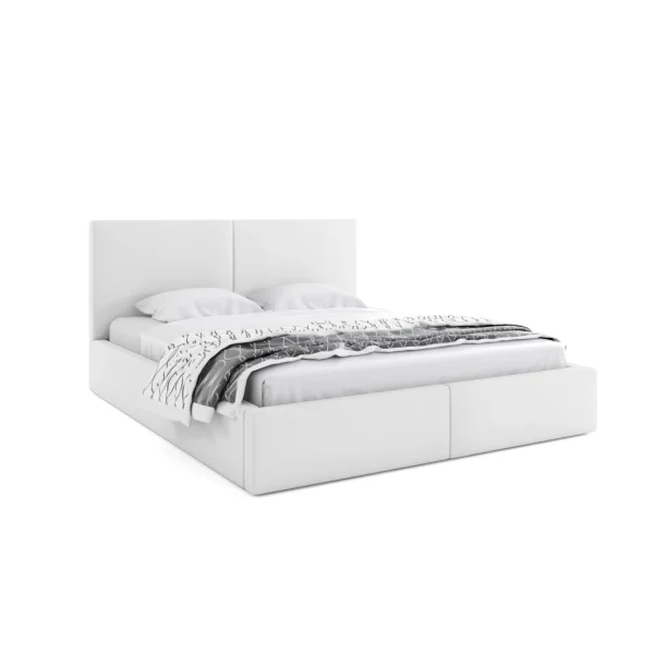 Interbeds Lit Rembourré Hilton Avec Rangement 160×200 En Blanc Cassé offre spéciale 4