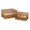 en ligne officielle Paris Prix Lot De 2 Coffres De Rangement Aso 77cm Jaune Miel 5