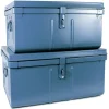 boutiqued pas cher PIERRE HENRY Lot De 2 Coffres En Métal Habitat Bleu. 7