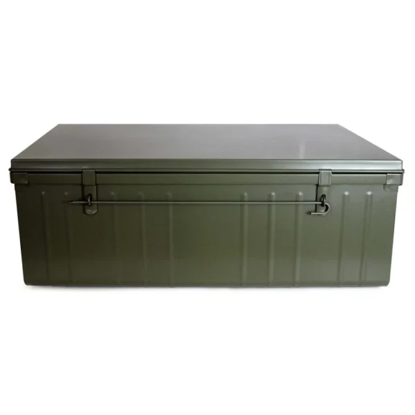 soldes pas cher PIERRE HENRY Malle Habitat En Acier 130 Litres Kaki. 5