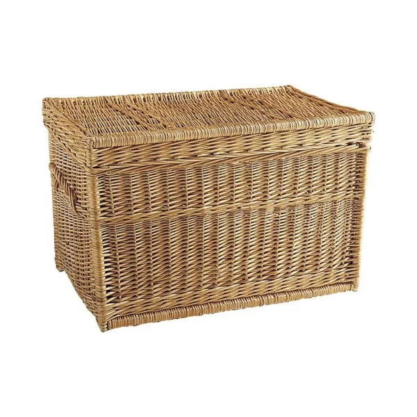 Aubry Gaspard Malle De Rangement En Osier Buff 80 X 45 X 45 Cm. à prix d'occasion 1