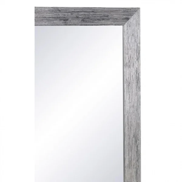 marque pas cher BUT Miroir 53×153 Cm PAVLA Blanc/Argent 4