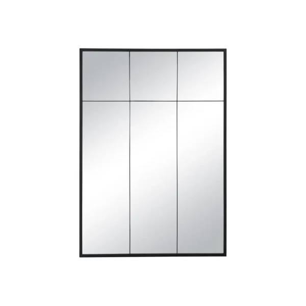 Vente-unique Miroir Fenêtre Industriel En Fer – L.105 X H.150 Cm – Noir – BELLAGIO acheter en ligne 3