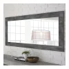 marques pas cher KASALINEA Grand Miroir Design Couleur Béton Foncé MABEL 10
