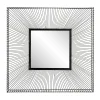 Neuve avec étiquette MACABANE Miroir Carré Métal Noir – TALYA 19