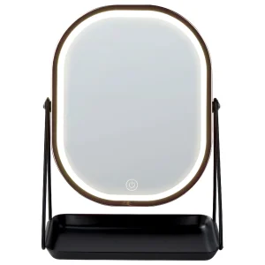 Beliani Miroir De Maquillage Avec LED 20 X 22 Cm Rose Doré DORDOGNE Meilleur Prix Garanti 10