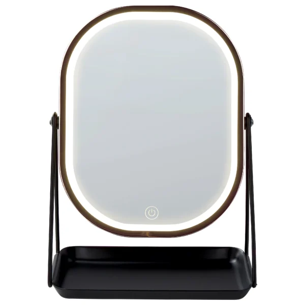 Beliani Miroir De Maquillage Avec LED 20 X 22 Cm Rose Doré DORDOGNE Meilleur Prix Garanti 4