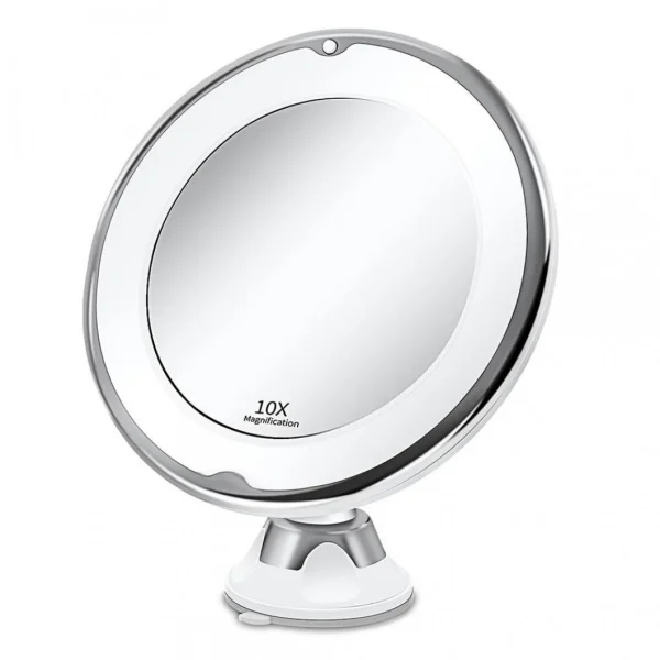 Justgreenbox Miroir De Maquillage Grossissant 10x Portable Avec Lumière LED – 4000… soldes luxe 1
