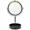 Beliani Miroir De Table Doré Et Noir à LED ø 26 Cm SAVOIE boutique paris 19