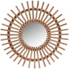 Other Miroir En Bois Boho Dans Un Cadre En Bois, Rond 50 Cm REMISE 19